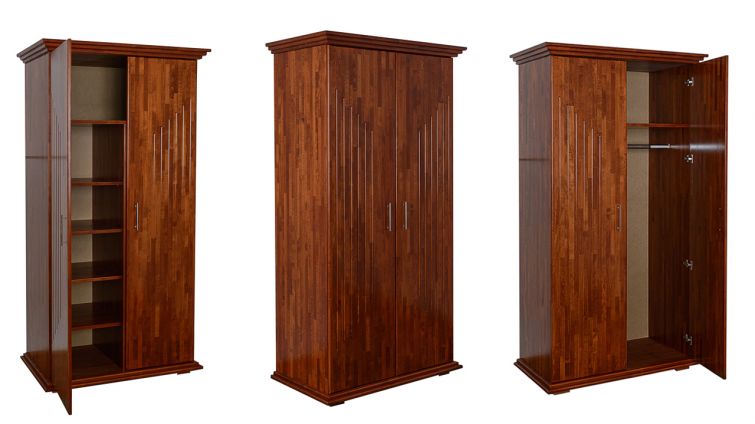 ECO-P1 (100x210cm, bukva, bajc mahagoni, lak)